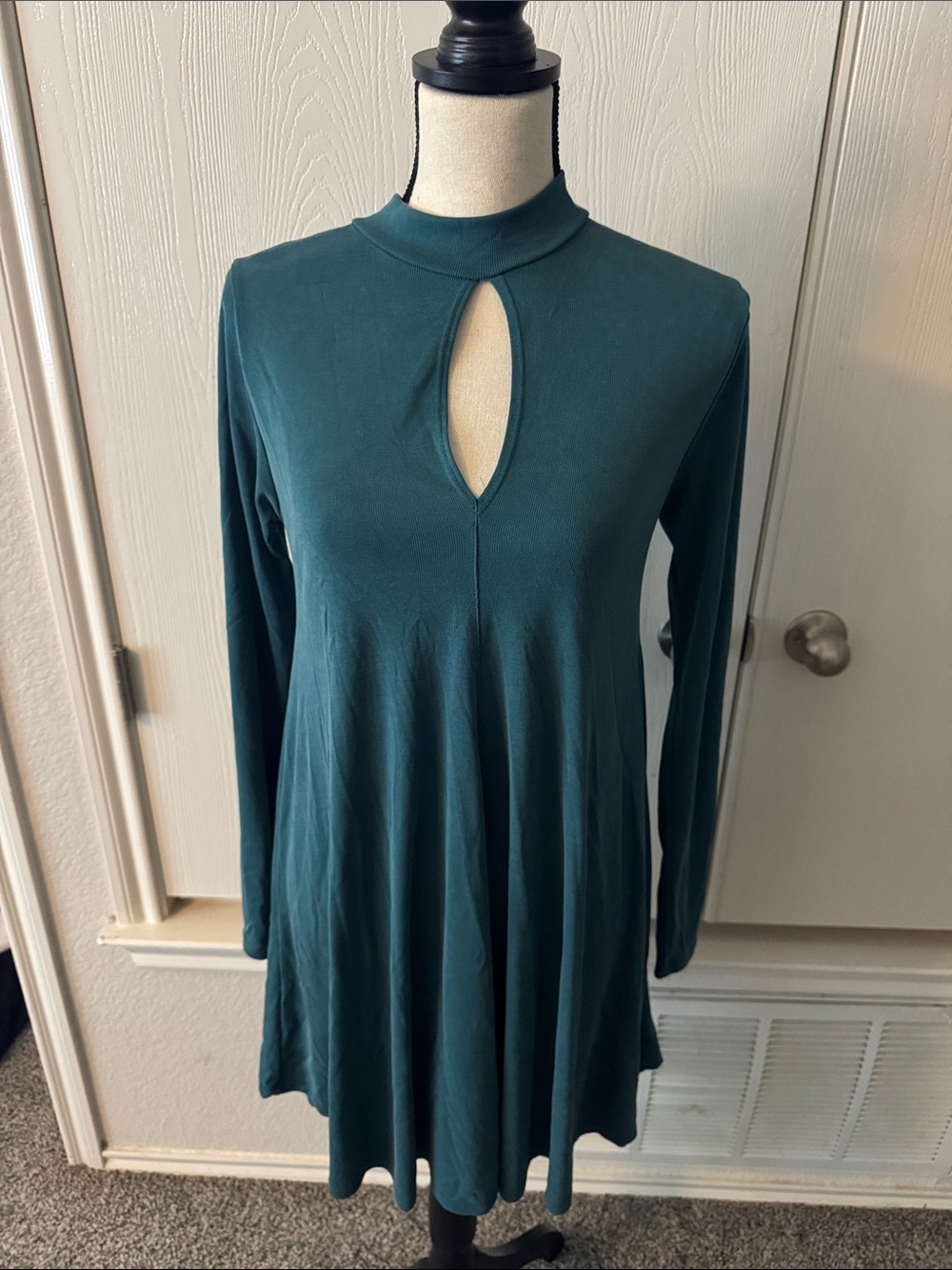 The Impeccable Pig Teal A-Line Dress